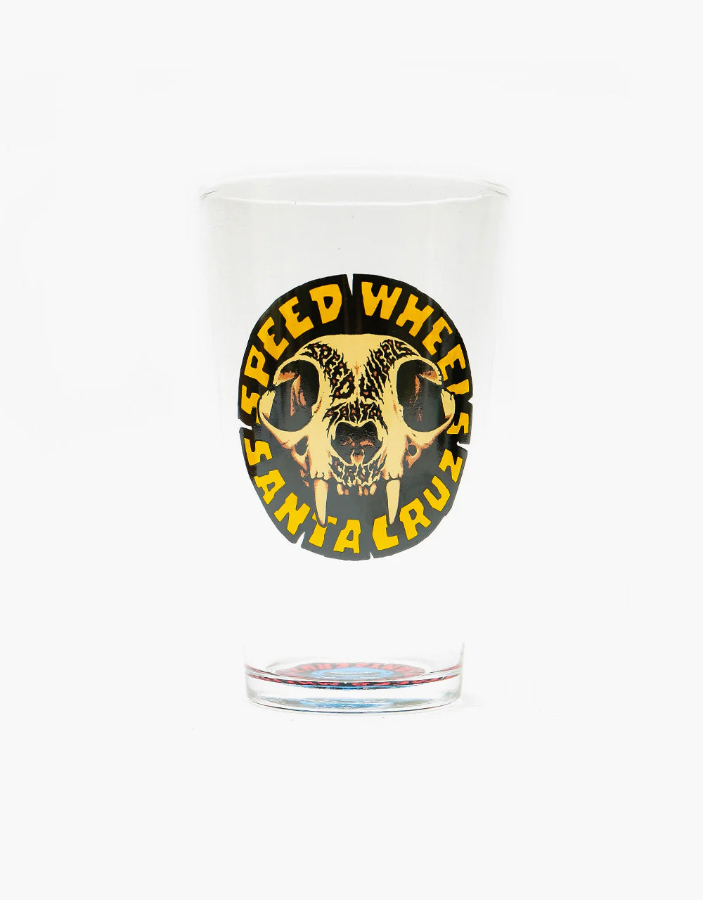 Santa Cruz Speed Wheels Skull Pint Glass Clear O/S