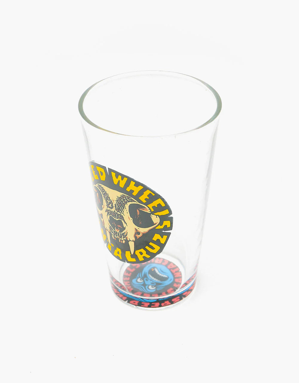 Santa Cruz Speed Wheels Skull Pint Glass Clear O/S