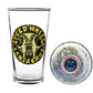 Santa Cruz Speed Wheels Skull Pint Glass Clear O/S