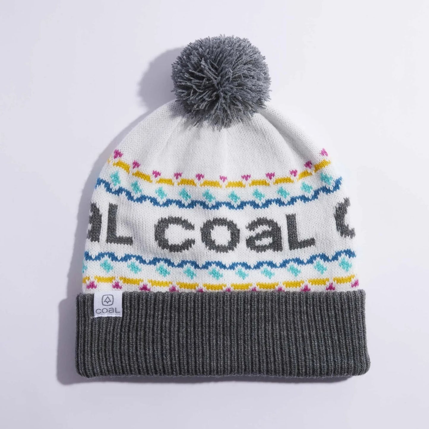 Coal The Kelso Charcoal Tall Pom Beanie