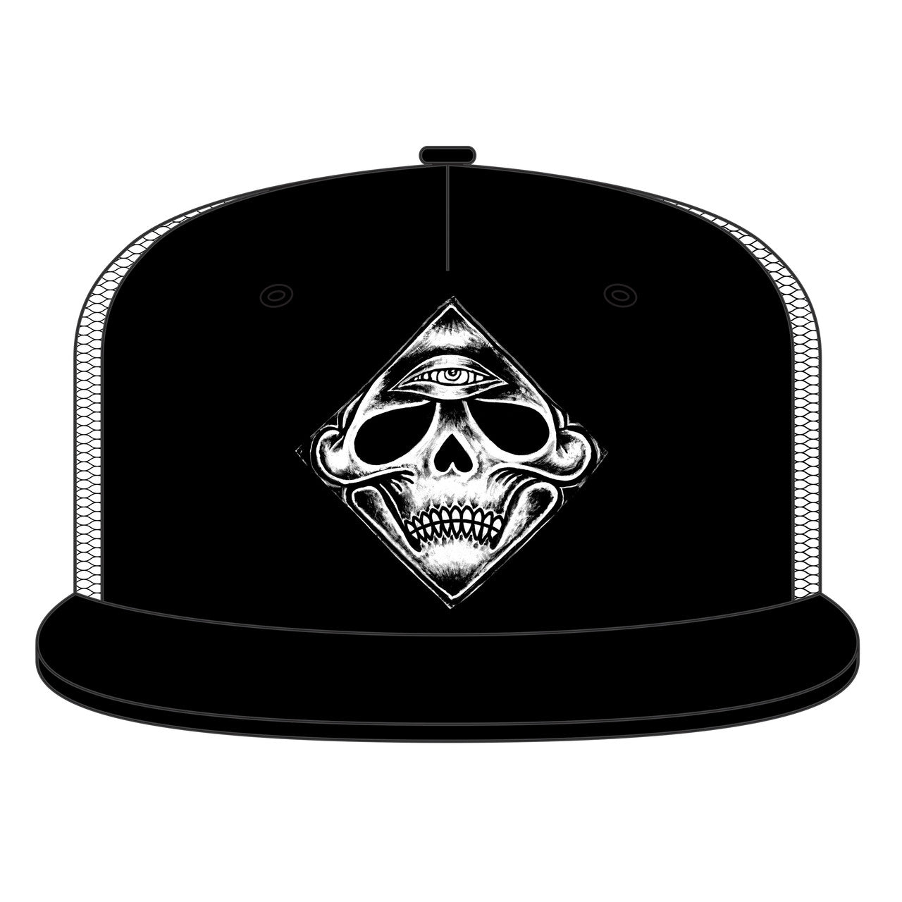 Lib Tech Jamie Lynn Trucker Snap Back Black White Hat