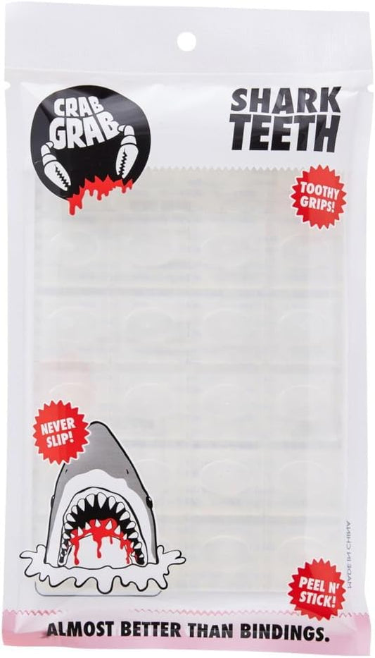 Crab Grab Shark Teeth Clear Snowboard Stomp Pad