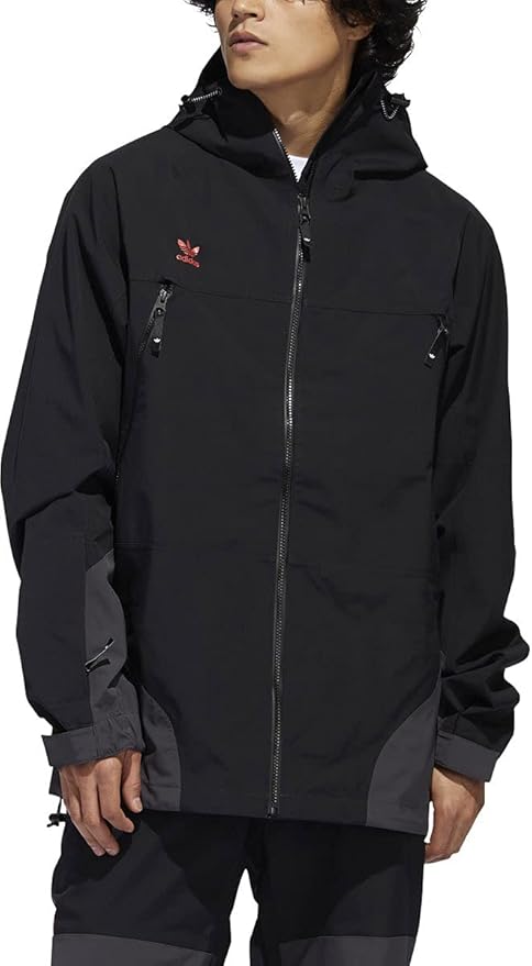 Adidas 20K 3L Jacket Men s Black Utility Black Signal Orange XL