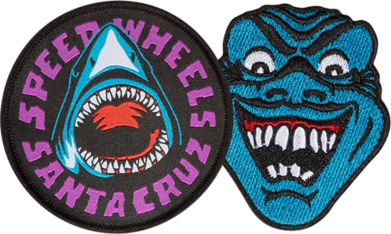 Santa Cruz Speed Wheels Shark 2 Pack Patch