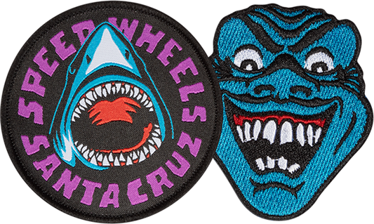 Santa Cruz Speed Wheels Shark 2 Pack Patch