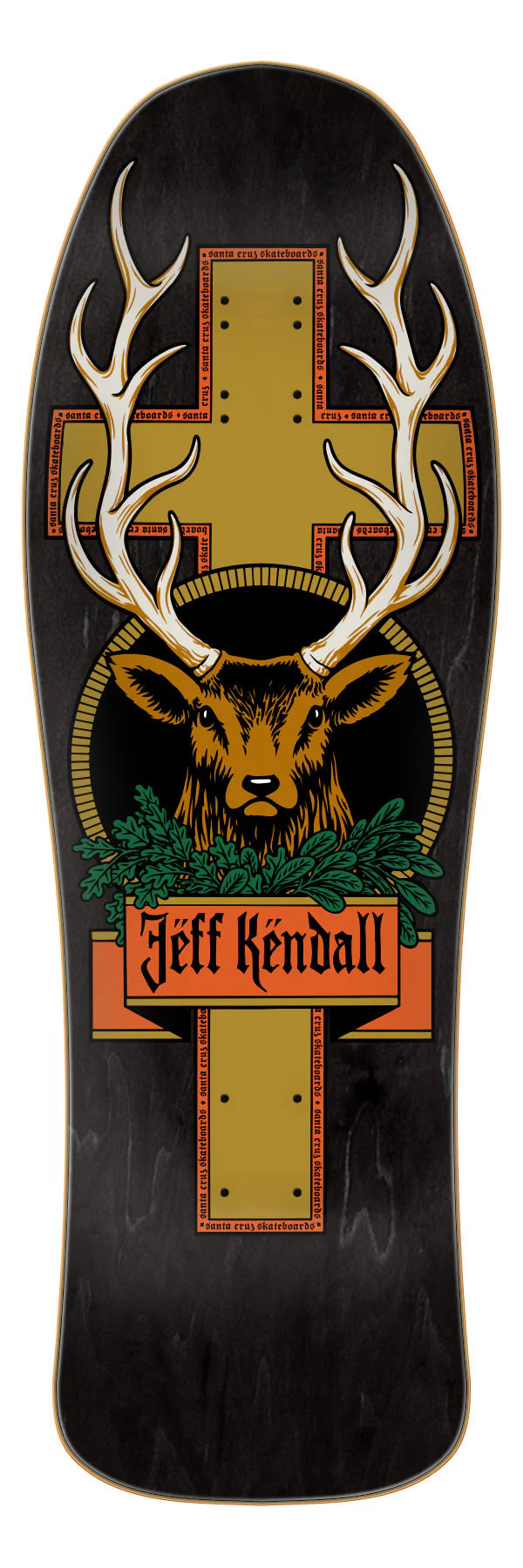 Santa Cruz Jägermeister Jeff Kendall Deer Reissue Skateboard Deck 10.18'