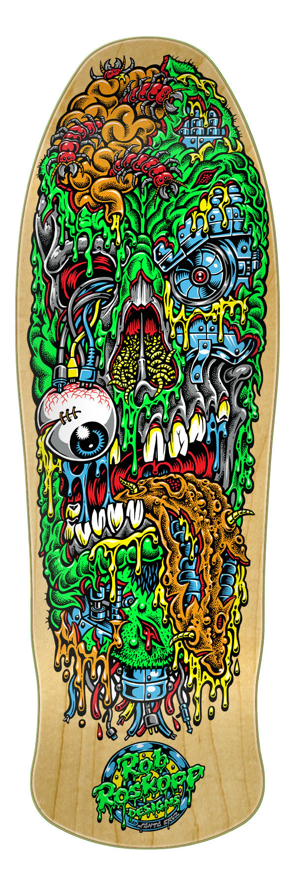 Santa Cruz Roskopp Face Three Reissue Skateboard Deck 9.9'