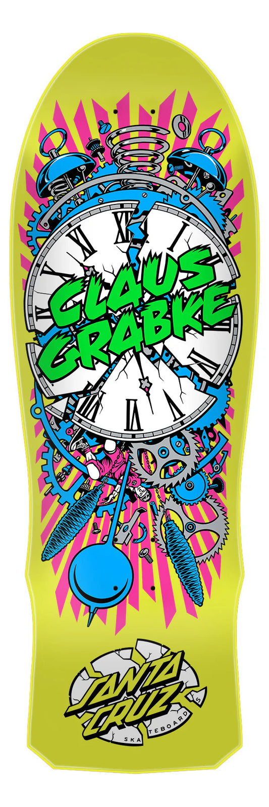 Santa Cruz Grabke Exploding Clock 10.04in Reissue Skateboard Deck