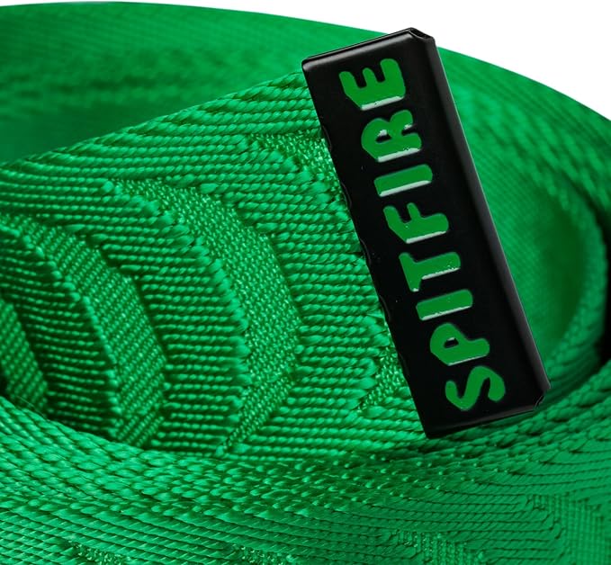 Spitfire Wheels Web Belt Big Head Cresent Jacquard Green