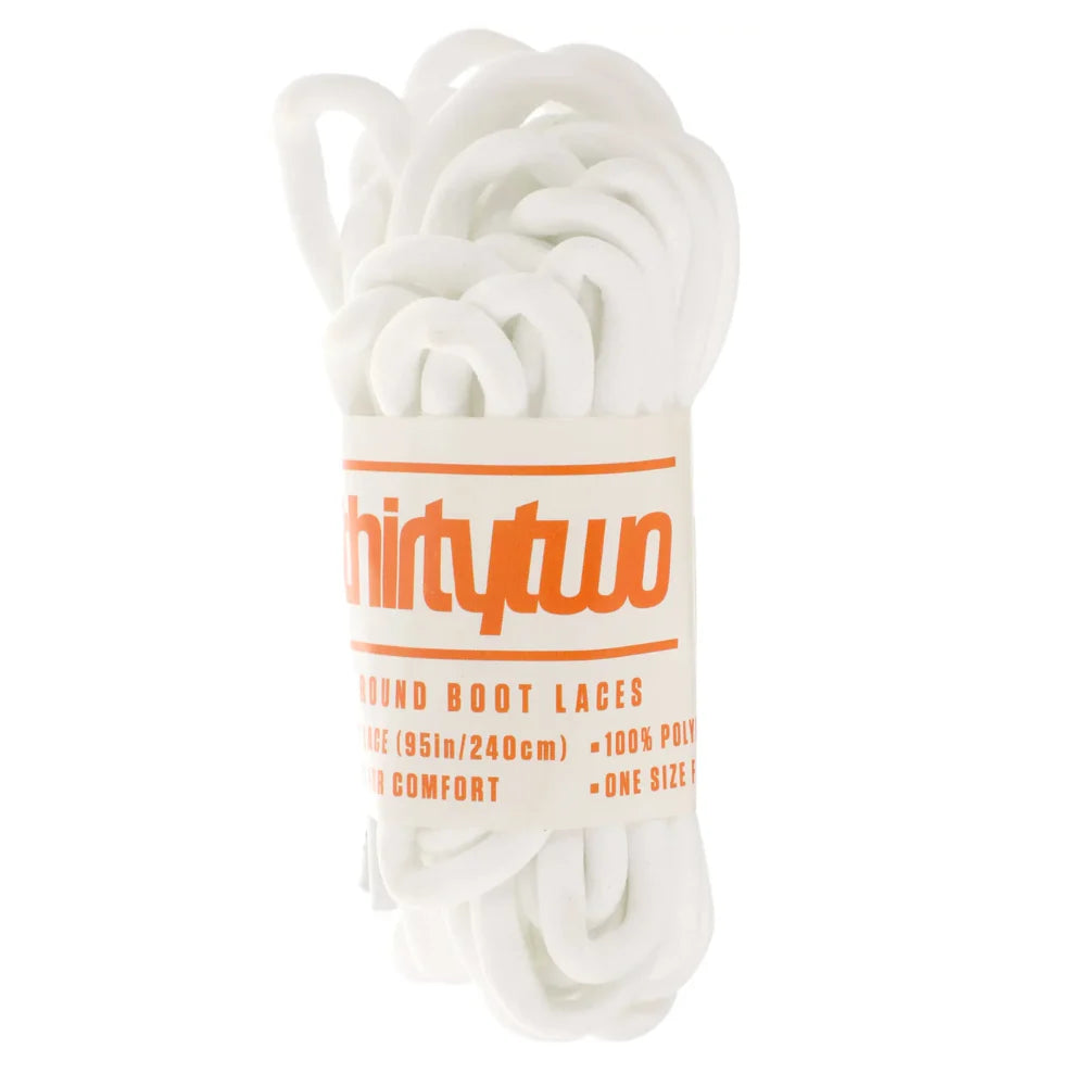 Thirtytwo Boots Replacement Boot Laces White