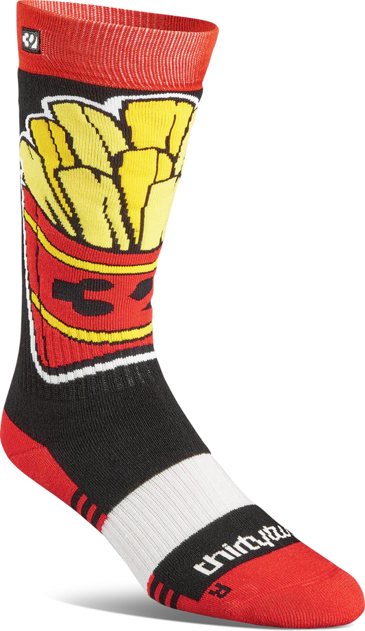 Thirty two Youth Double Sock Black/Red O/S