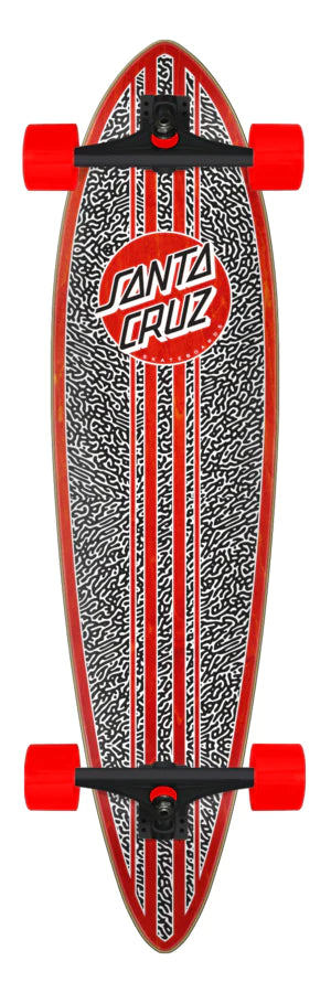 Santa Cruz Skateboards Complete Amoeba Dot Pintail Cruzer 9.58in x 39.0in