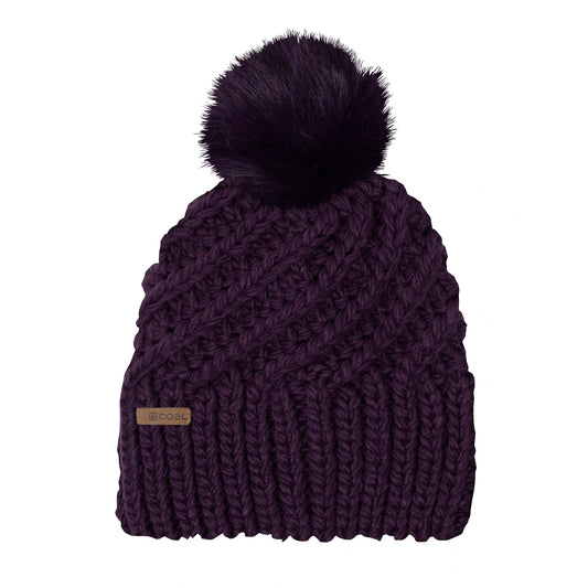 Coal The Maizy Knit Faux Fur Pom Womens Beanie