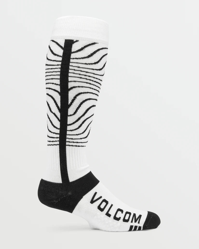 Volcom Mens Heavy Over-The-Calf Sock - White