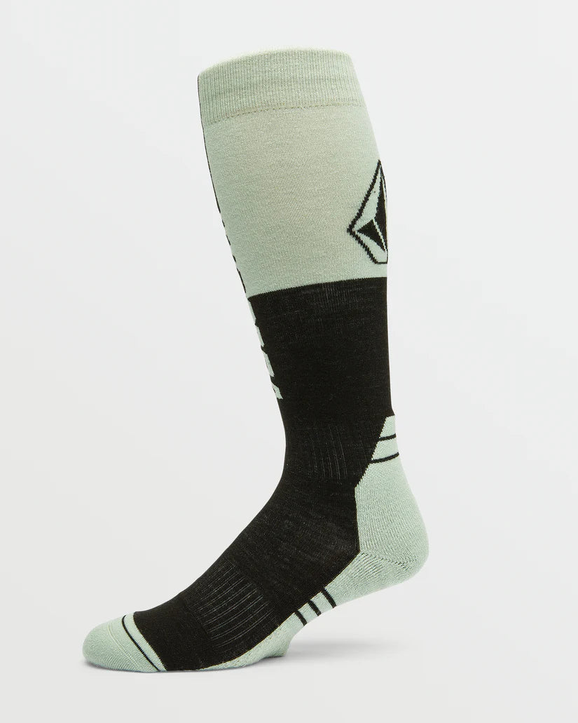 Volcom Mens Splitz Wool Blend Over-The-Calf Sock - Agave