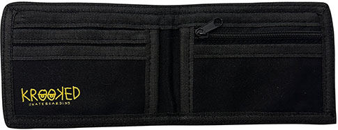 KROOKED EYES BIFOLD WALLET BLACK