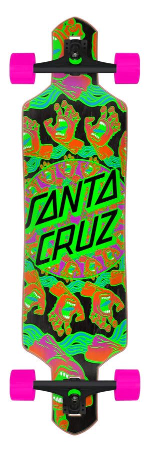 Santa Cruz Skateboards Complete Mandala Hand Drop Thru Cruzer 9.0in x 36in