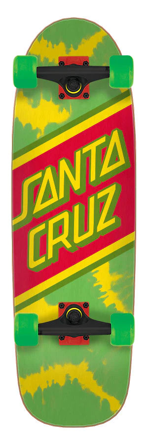 Santa Cruz Skateboards Complete Rasta Tie Dye Street Cruzer 8.79in x 29.05in