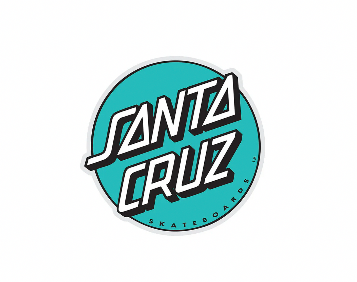 Santa Cruz Sticker 3x3 Turquoise