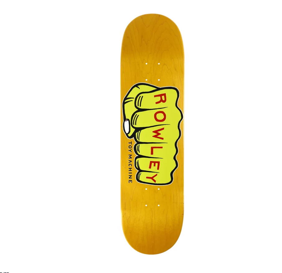 Toy Machine Geoff Rowley Fists 8.5 Skateboard Deck