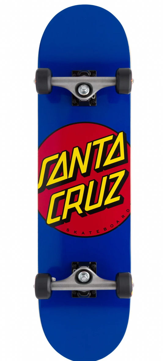 Santa Cruz Classic Dot 8.0 Blue Complete Skateboard