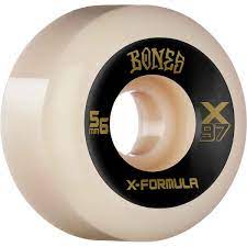 BONES WHEELS X-FORMULA SKATEBOARD WHEELS X-NINETY-SEVEN 56MM V6 WIDE-CUT 97A 4PK