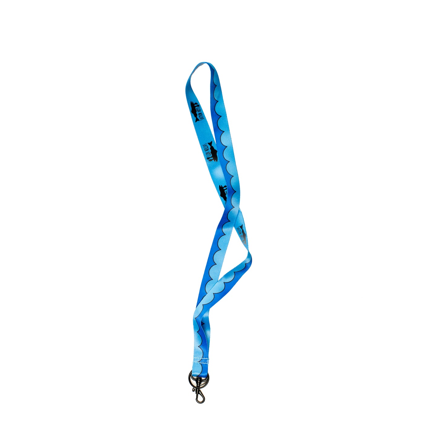 Salmon Arms Waves Lanyard Blue