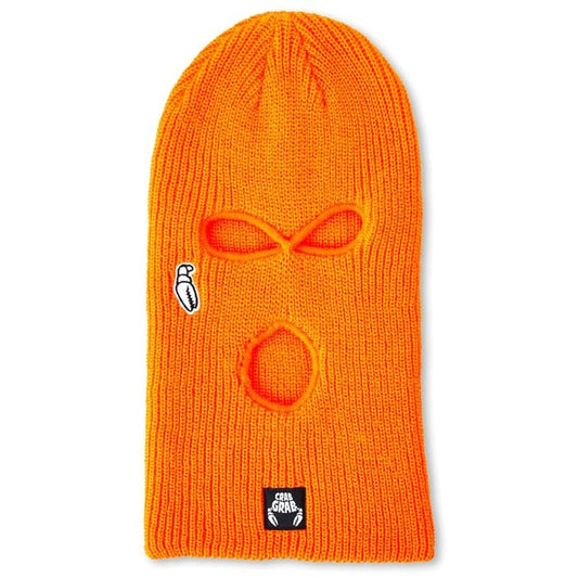 Crab Grab Snowboarding Orange Goon Mask 2025