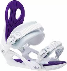 Roxy Snowboard Bindings Viva Womens White/Purple