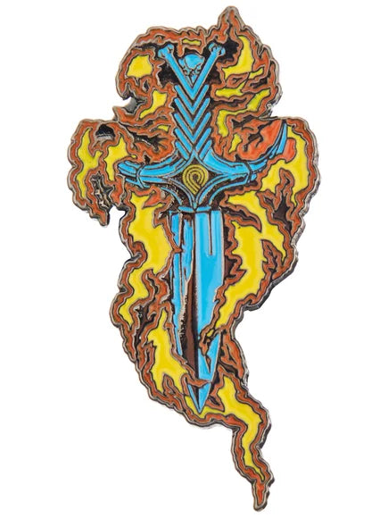 Peralta Lapel Pin Bones Brigade Series 15 Tommy Guerrero Flaming Dagger