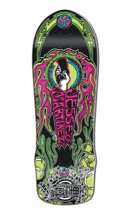 Santa Monica Airlines Jesse Martinez Hand Shake  Reissue Skate Deck