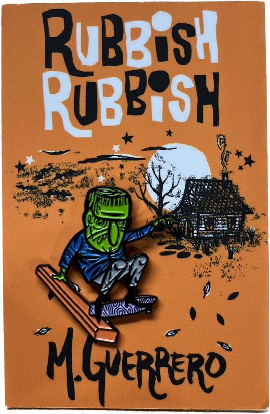 Rubbish Rubbish M. Guerrero Frankenstien Parking Block Slappy Lapel Pin