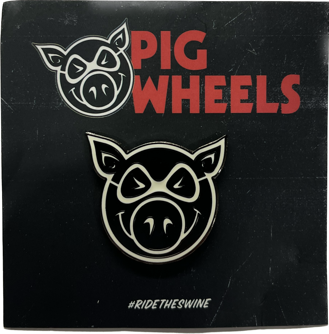 Pig Wheels Pig Logo Lapel Pin