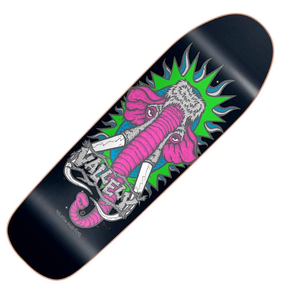 New Deal Vallely Mammoth Neon Felt 9.5" Skateboard Reissue