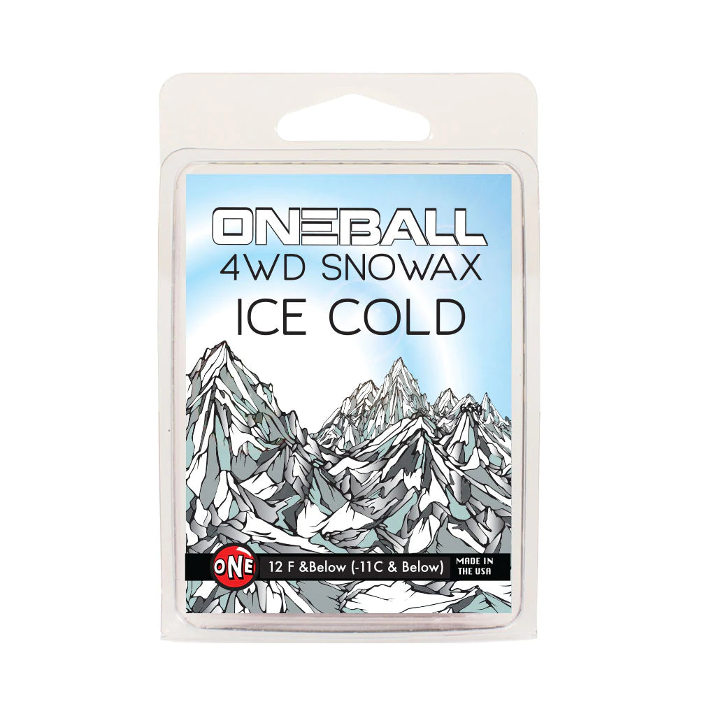 OneBall 4WD Ice Cold Snowboard Wax 165g