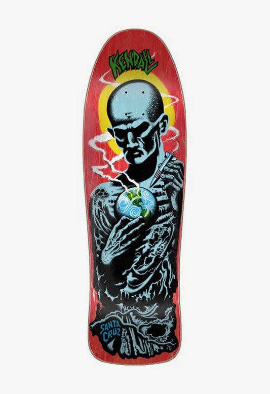 Santa Cruz Kendall Atomic Man Reissue Deck 9.75" X 31.66" Red