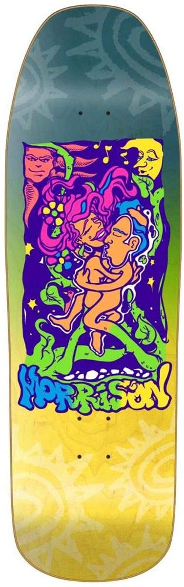 New Deal Skateboards Andrew Morrison Lovers HT Skateboard Deck Neon 9.50" Heritage