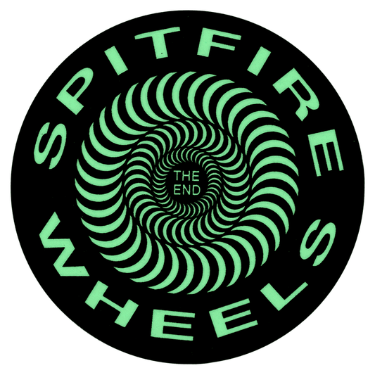 Spitfire Wheels Swirl The End Glow Sticker