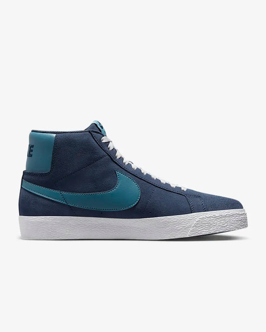 NIke SB Zoom Blazer Mid - Midnight Navy/Aqua