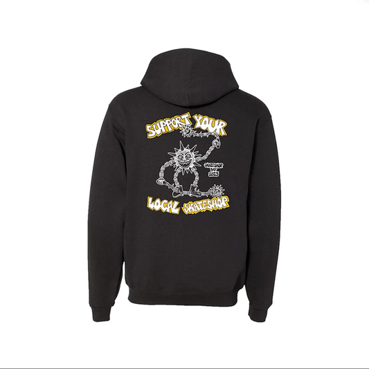 Skaters Advocate X-Mike Gigliotti Sketchy Skate Shop Day Hoodie - Black