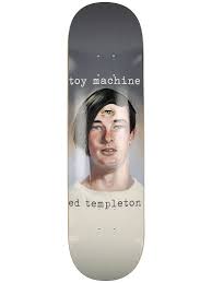 Toy Machine Ed Templeton Potrait 8.25 X 31.75 Deck