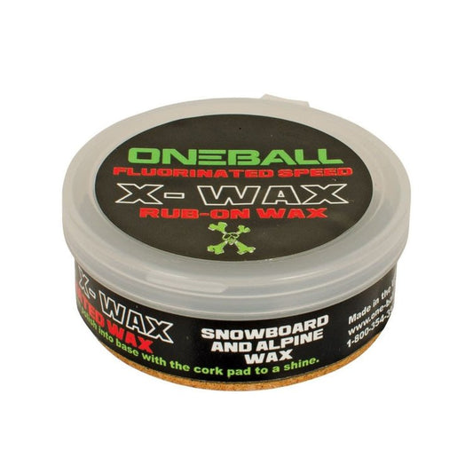 OneBall Fluorinated X-Wax Rub-On snowboard Wax 30g