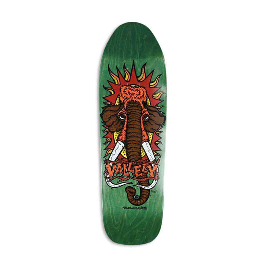 The New Deal Skateboards Mike Vallely Mamouth Green Reissue Deck 9.5" Heritage